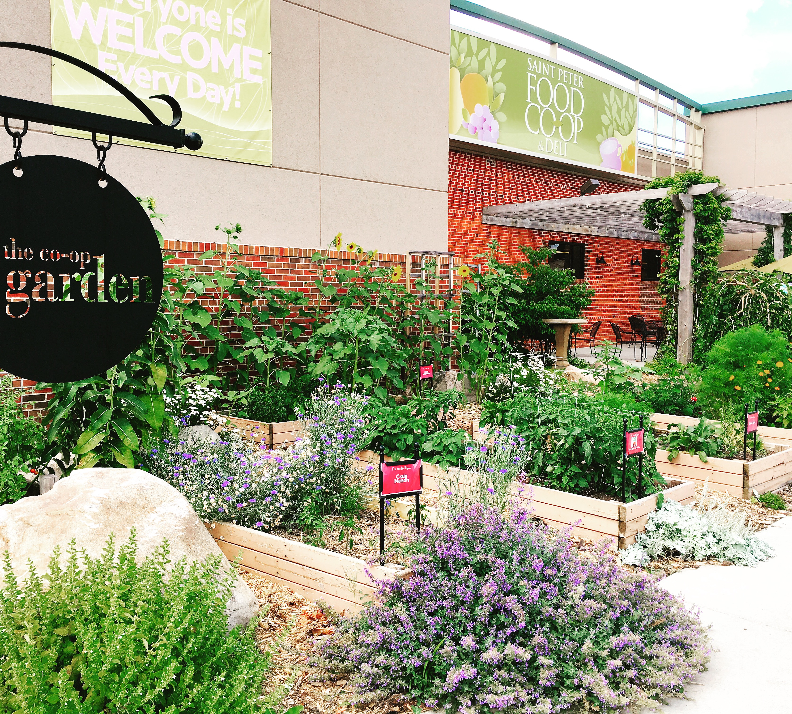 a photo of the St. Peter Food Co-op garden