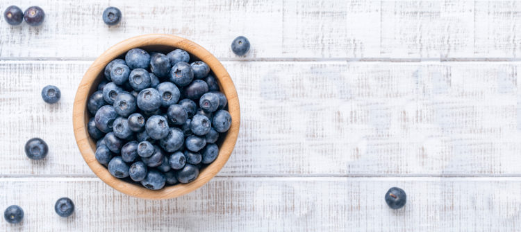 a photo of blueberries