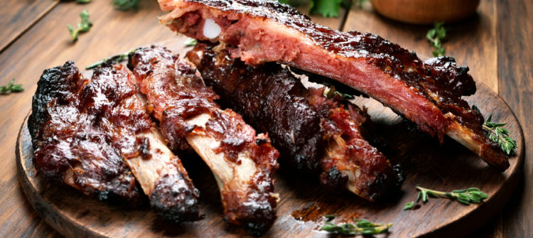 a photo of barbeque ribs