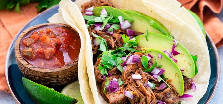 a photo of Slow Cooker Orange Chipotle Beef Tacos
