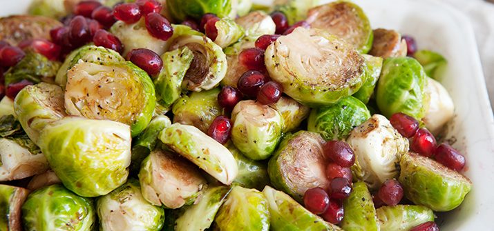Brussels sprouts with pomegranate